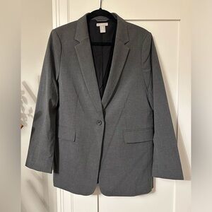 Dark Gray Oversized Blazer